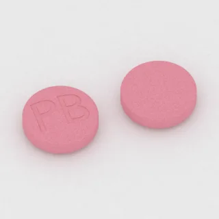 Bizmut subsalisilat 262 mg tablet: pembe, yuvarlak, 18 mm, üzerinde PB baskısı var.