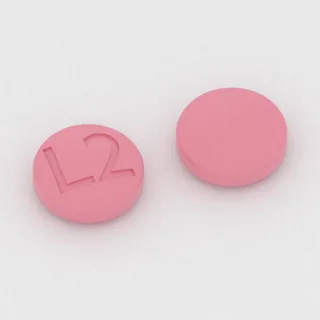 Bisoprolol ve hidroklorotiyazid 5 mg / 6.25 mg tablet: pembe, yuvarlak, 7 mm, üzerinde L2 baskısı var.