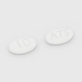 Atorvastatin 10 mg tablet: white, oval, 10 mm, imprinted 10 on one side and ATS on the other.