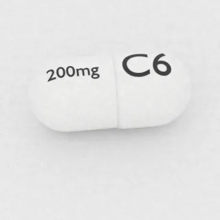 Celecoxib 200 mg capsule: white, 18 mm, imprinted C6 on one side and 200mg on the other.
