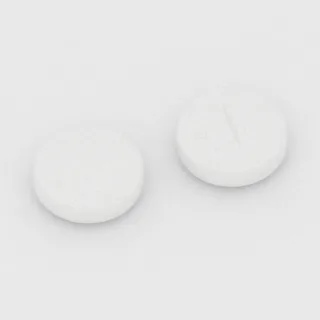 Alprazolam 0.5 mg tablet: white, round, 10 mm, scored, no imprint.
