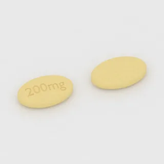 एवानाफिल 200 mg टैबलेट: पीला, अंडाकार, 12 mm, इम्प्रिंट 200mg।