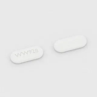 Ciprofloxacin 500 mg tablet: white, capsule-shaped, 11 mm, imprinted WW928.