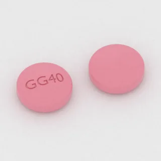 Amitriptilina, tableta de 10 mg: rosa, redonda, 6 mm, con la inscripción GG40.