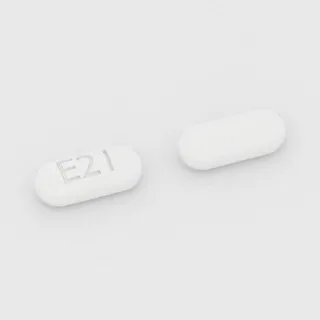 Citalopram 40 mg Tablette: weiß, kapselförmig, 6 mm, Prägung E21.