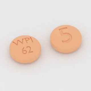 Bosentan 62.5 mg tablet: orange, round, 6 mm, imprinted WPI 62 5.