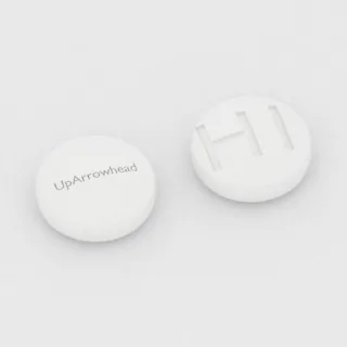 Bisoprolol 2.5 mg tablet: white, round, 6 mm, imprinted UpArrowhead on one side and H1 on the other.