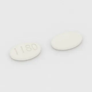 Ambrisentan 10 mg Tablette: weiß, oval, 10 mm, Prägung 1180.