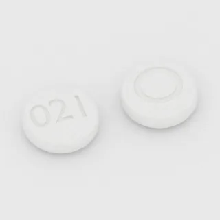 Amlodipine 2.5 mg tablet: white, round, 6 mm, imprinted 021 on one side and O on the other.