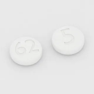 Tablet Bosentan 62.5 mg: putih, bulat, 6 mm, dengan kode cetak 62 di satu sisi dan 5 di sisi lainnya.