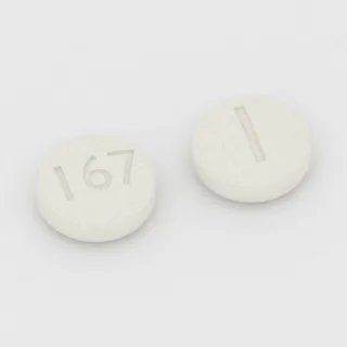 बैक्लोफेन 5 mg टैबलेट: सफ़ेद, गोल, 6 mm, एक तरफ़ इम्प्रिंट 167 और दूसरी तरफ़ I।