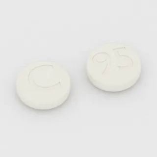 Ciprofloxacin 250 mg tablet: white, round, 11 mm, imprinted C on one side and 95 on the other.