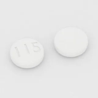 Bisoprolol ve hidroklorotiyazid 10 mg / 6.25 mg tablet: beyaz, yuvarlak, 7 mm, üzerinde 115 baskısı var.