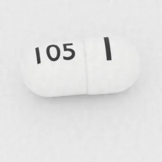 Atomoxetine 10 mg capsule: white, 12 mm, imprinted I on one side and 105 on the other.