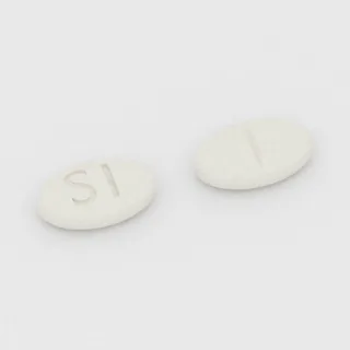 Captopril 12.5 mg Tablette: weiß, oval, 7 mm, mit Bruchkerbe, Prägung S1.