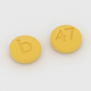 Bisoprolol ve hidroklorotiyazid 2.5 mg / 6.25 mg tablet: sarı, yuvarlak, 6 mm, bir yüzünde b, diğer yüzünde 47 baskısı var.
