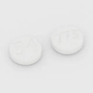 Buprenorphine 2 mg tablet: white, round, 13 mm, imprinted 54 on one side and 775 on the other.