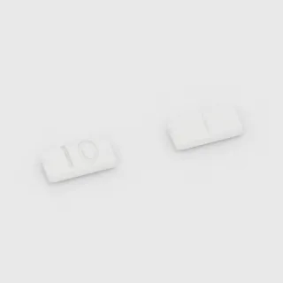 Buspirone 10 mg tablet: white, rectangular, 10 mm, scored, imprinted 10.