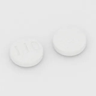 Albendazol 200 mg Tablette: weiß, rund, 12 mm, Prägung 110.