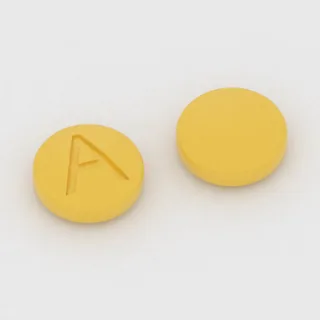 Aspirin 81 mg tablet: sarı, yuvarlak, 6 mm, üzerinde A baskısı var.