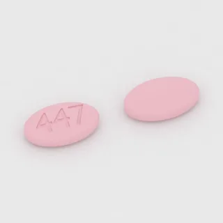 Bosentan 125 mg tablet: pink, oval, 11 mm, imprinted 447.