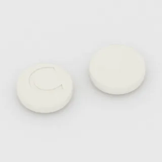 Acamprosate 333 mg tablet: white, round, 10 mm, imprinted C.