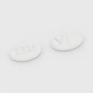 बेंज़ट्रोपिन 1 mg टैबलेट: सफ़ेद, अंडाकार, 10 mm, विभाजन रेखा सहित, एक तरफ़ इम्प्रिंट 2326 और दूसरी तरफ़ V।