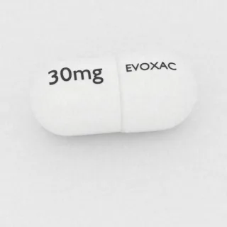 Cewimelina 30 mg, kapsułka: biała, 15 mm, z oznaczeniem EVOXAC po jednej stronie i 30mg po drugiej.