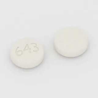 Buprenorfin ve nalokson 2 mg / 0.5 mg tablet: beyaz, yuvarlak, 7 mm, üzerinde 643 baskısı var.