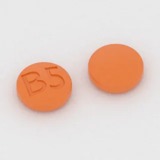 Bisacodilo, tableta de 5 mg: naranja, redonda, 6 mm, con la inscripción B5.