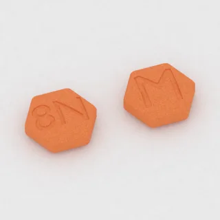 Buprenorfin ve nalokson 8 mg / 2 mg tablet: turuncu, altıgen, 11 mm, bir yüzünde 8N, diğer yüzünde M baskısı var.