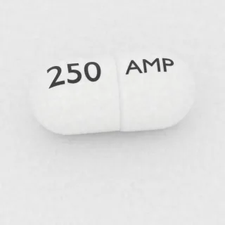 एम्पीसिलिन 250 mg कैप्सूल: सफ़ेद, 18 mm, एक तरफ़ इम्प्रिंट AMP और दूसरी तरफ़ 250।