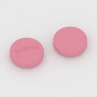 Bizmut subsalisilat 262 mg tablet: pembe, yuvarlak, 17 mm, üzerinde RH046 baskısı var.